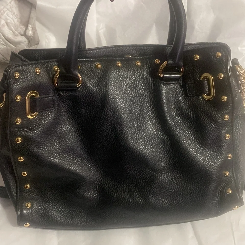 MK Studded bag with top handle and strap - Picture 6 of 7